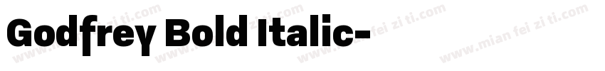 Godfrey Bold Italic字体转换